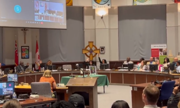 VICTORY: Ontario Catholic school board votes 6-4 against flying ‘pride flag’ in June