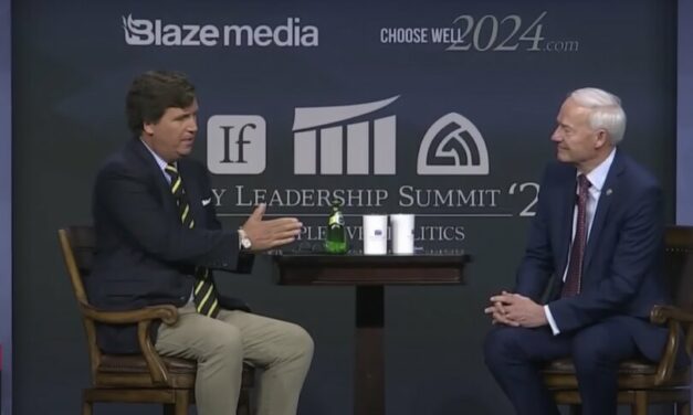 Tucker Carlson hammers former Arkansas governor for defending transgender mutilation of children