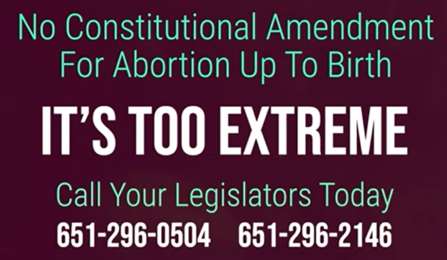 Minnesota Pro-Life Group Launches Campaign Against Amendment for Abortions Up to Birth