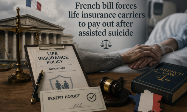 French bill forces life insurance carriers to pay out after assisted suicide